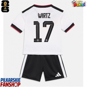 Koszulka piłkarska Niemcy Florian Wirtz #17 Strój Domowy dla dzieci MŚ 2026 tanio Krótki Rękaw (+ Krótkie spodenki)
